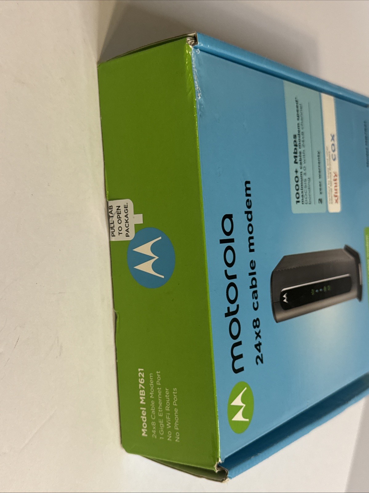 Motorola MB7621 24×8 DOCSIS 3.0 Cable Modem 1000+ Mbps Comcast XFINITY COX
