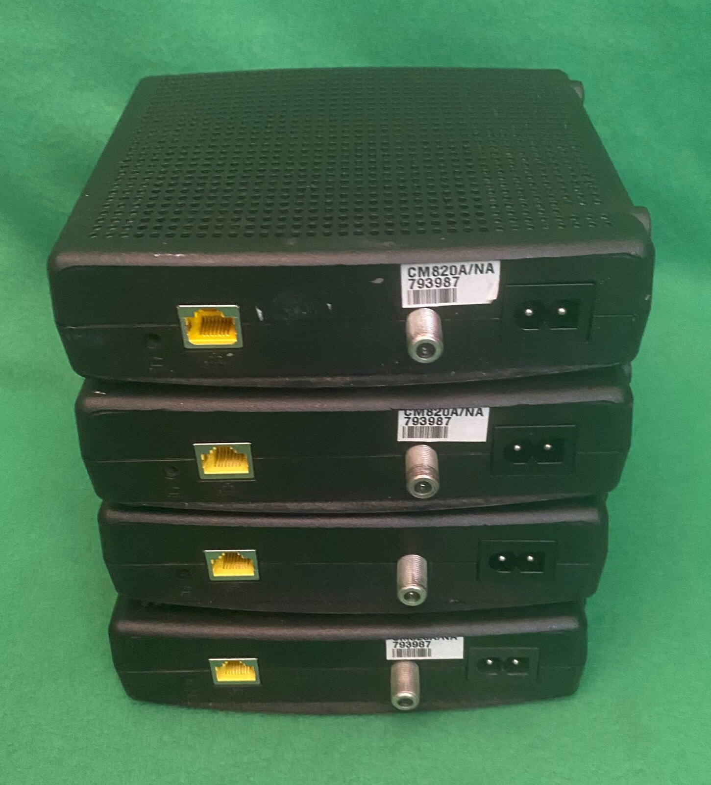 Lot of 4 Arris Cable Modem Model CM820A___PLEASE READ!!!!
