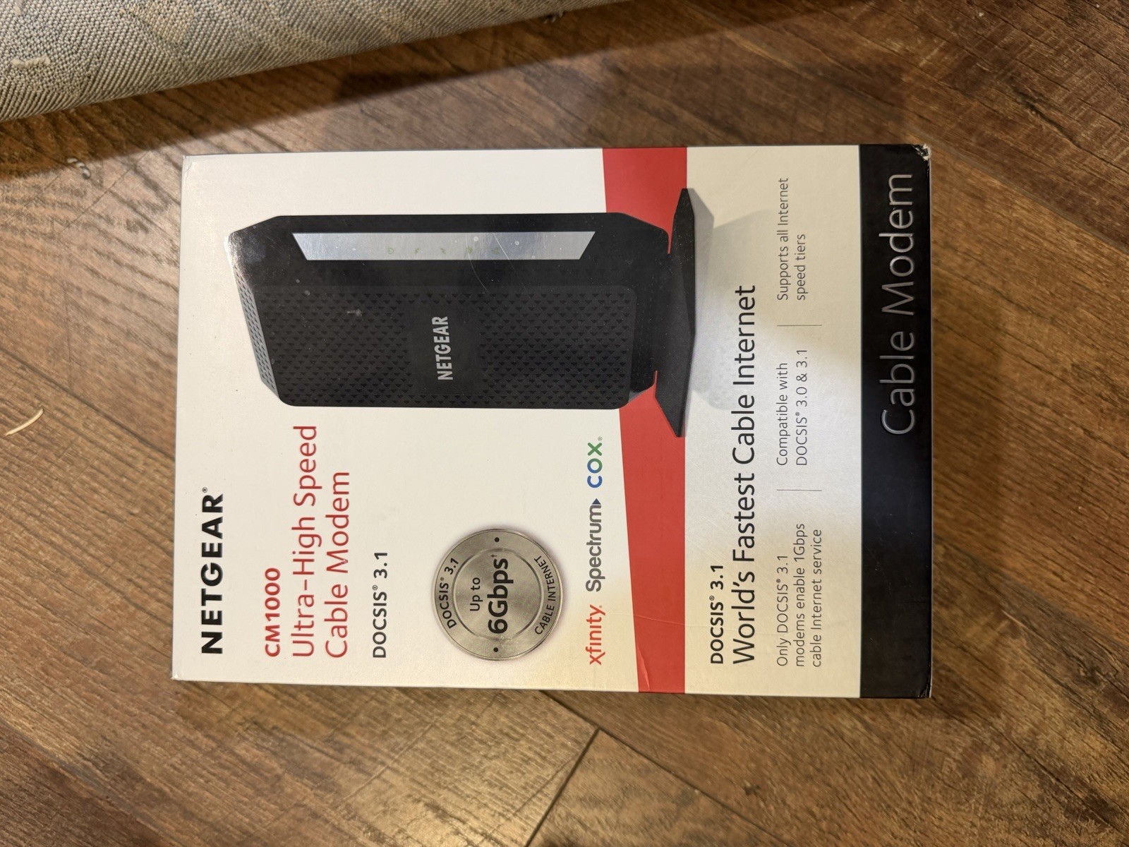 NETGEAR CM1000 DOCSIS 3.1 Cable Modem Up to 6Gbps 1x Ethernet Black