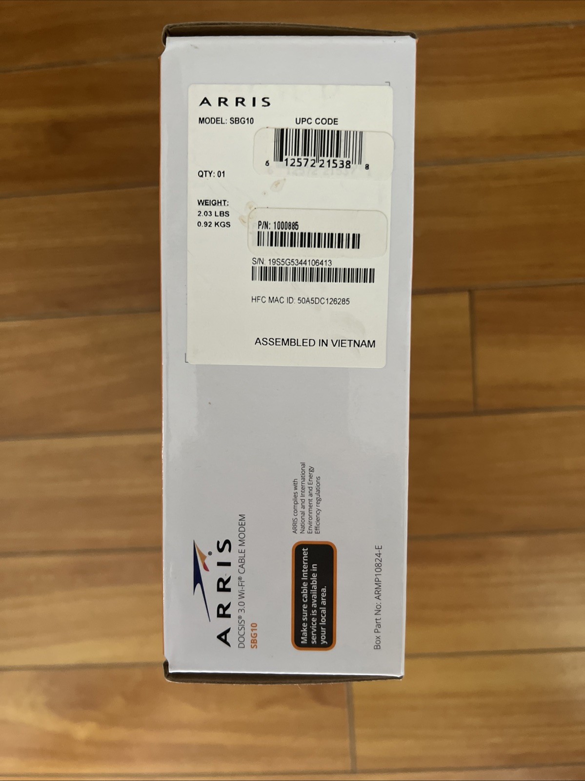 ARRIS SBG10 DOCSIS 3.0 Cable Modem Router Combo | AC1600 WiFi | 400 Mbps Max