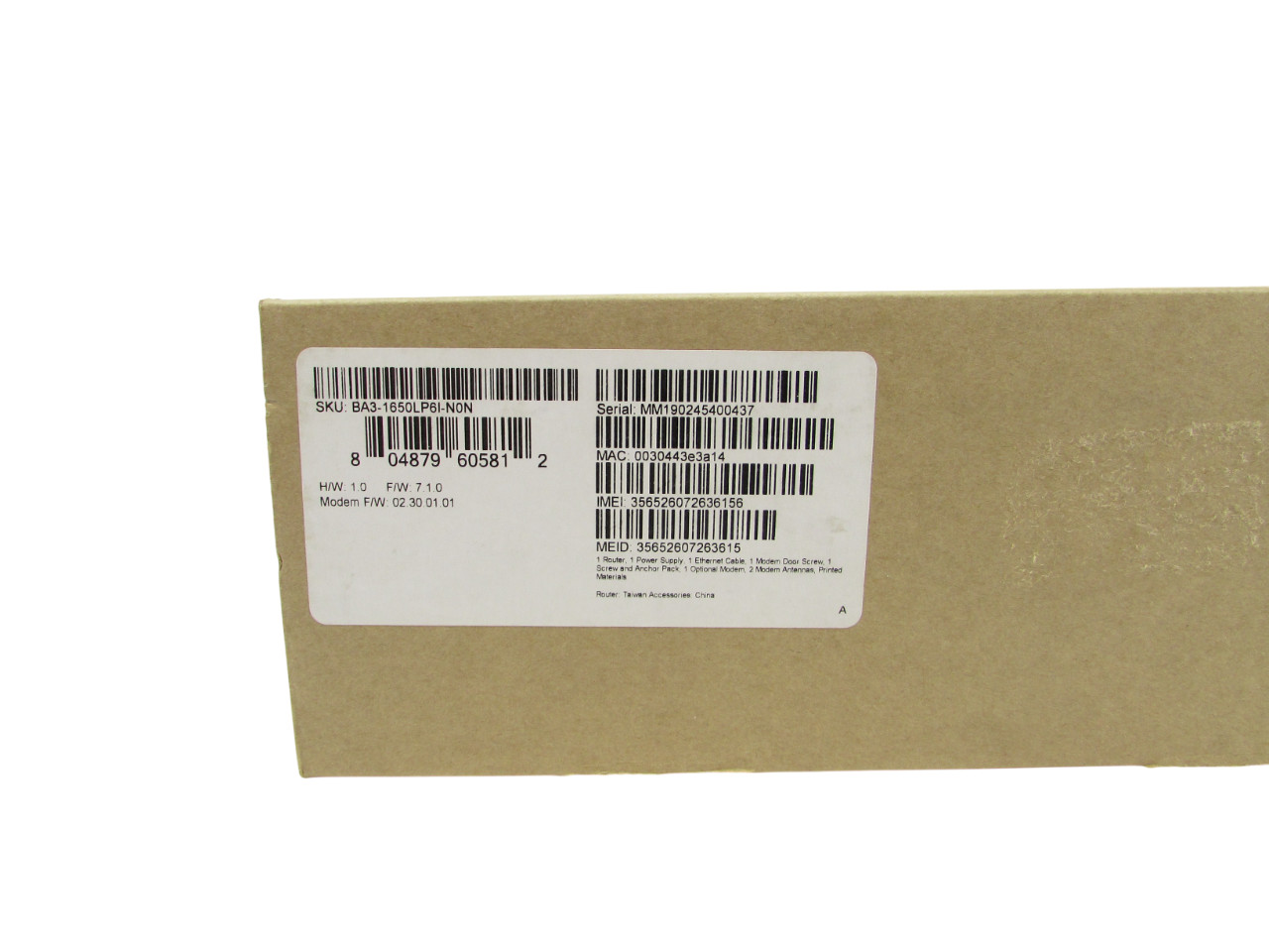 New Cradlepoint 1650 BA3-1650LP6I-N0N Advanced Edge Router With LP6 Modem