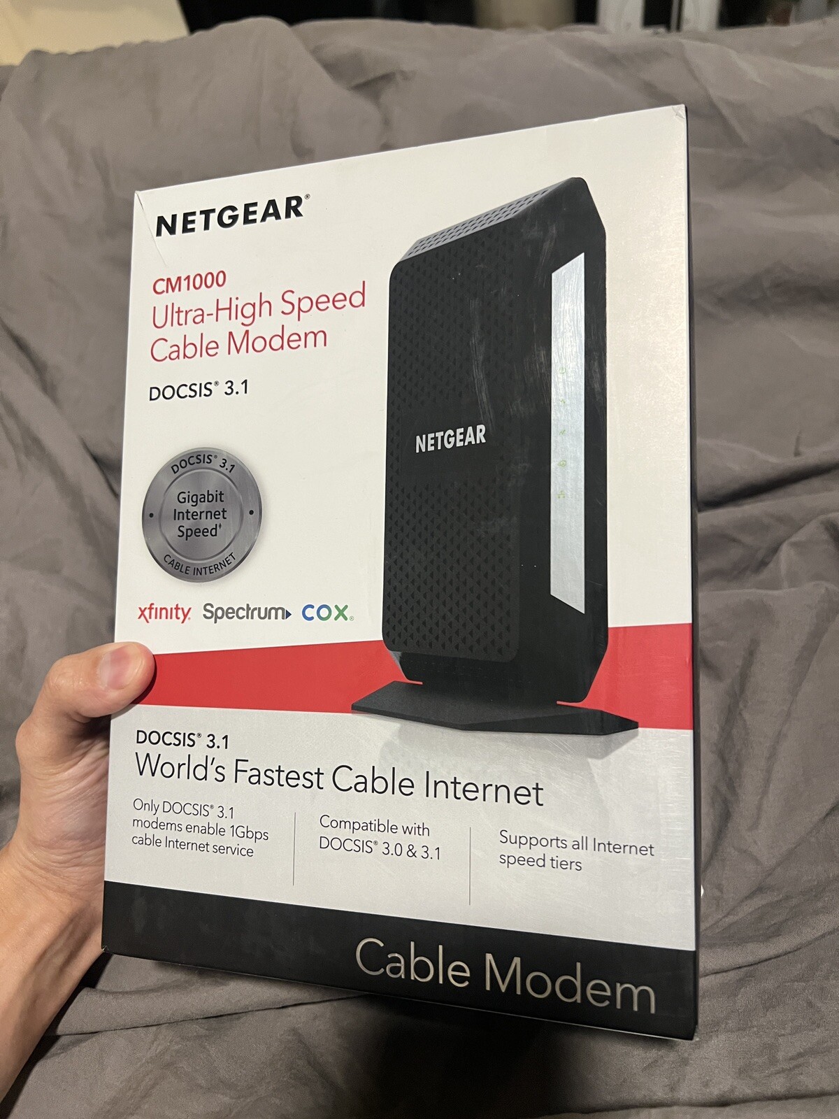 NETGEAR CM1000 DOCSIS 1000Mbps Cable Modem (CM1000-1AZNAS)