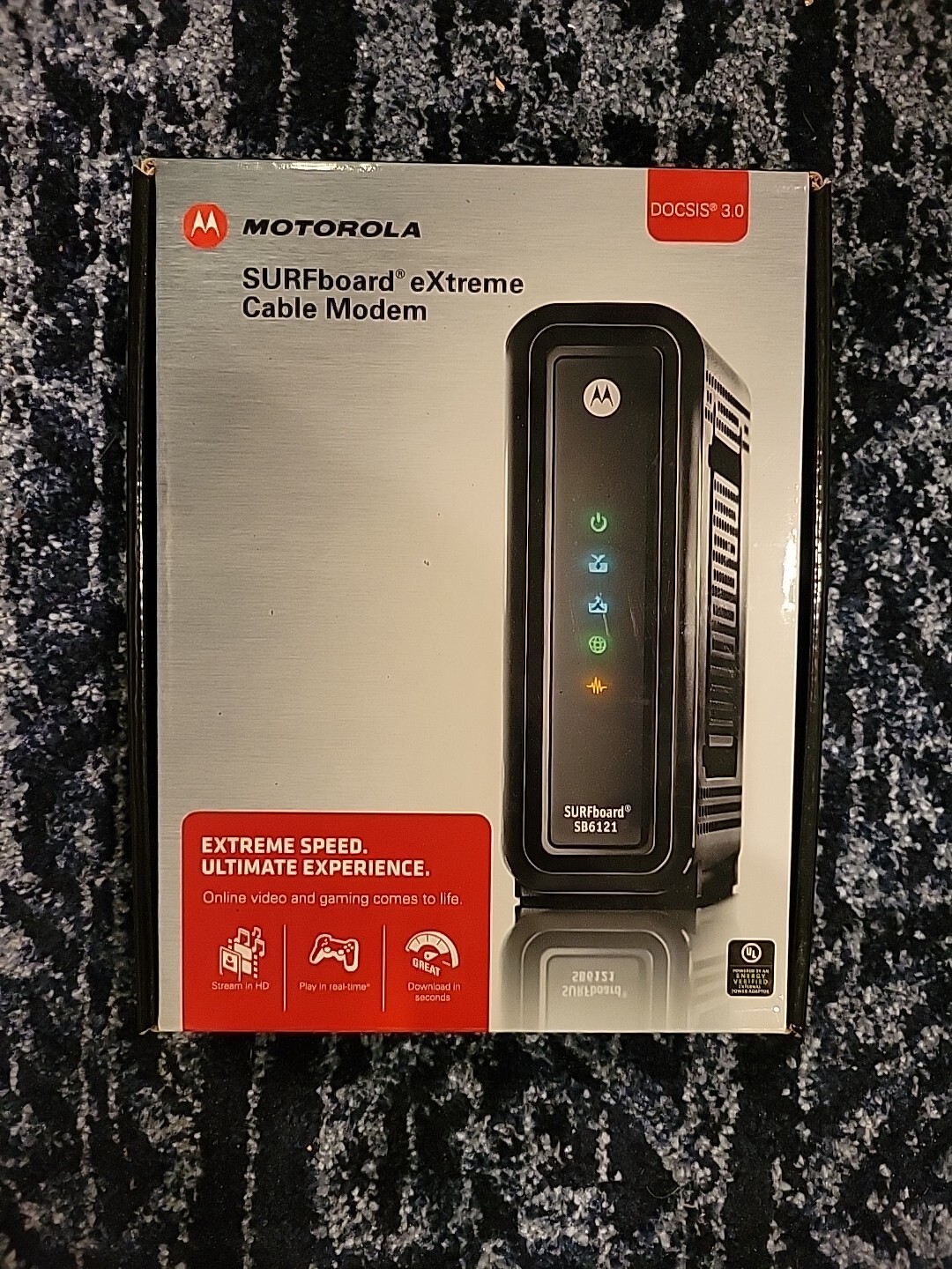 Motorola SurfBoard eXtreme Cable Modem SB6121 DOCSIS 3.0 Mint
