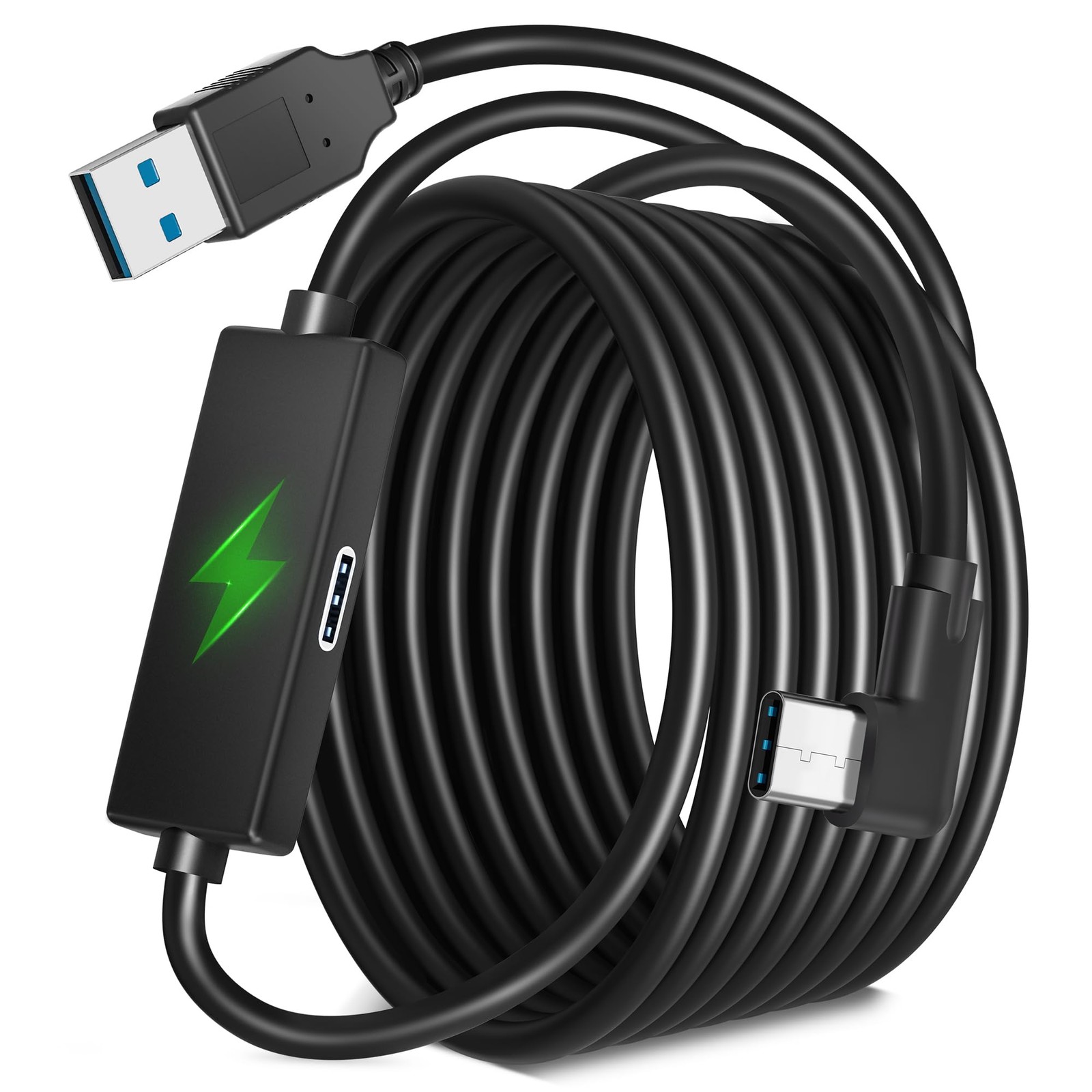 Link Cable Charging Meta Quest 3S Oculus 3 2/Pro Pico 4 USB 3.0 5Gbp Speed 16FT