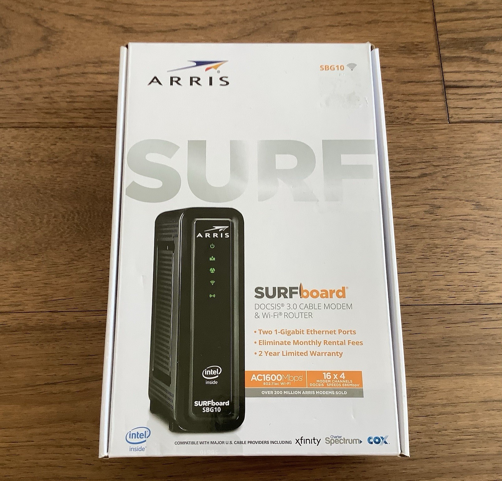 ARRIS SURFboard SBG10 DOCSIS 3.0 Cable Modem & Dual-Band Wi-Fi Router Combo