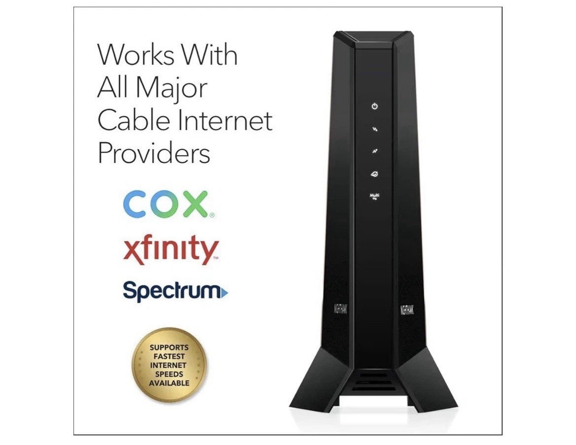 NETGEAR Nighthawk CM2000 DOCSIS 3.1 Mid/high-Split Cable Modem,Black-LN 2.5Gbps