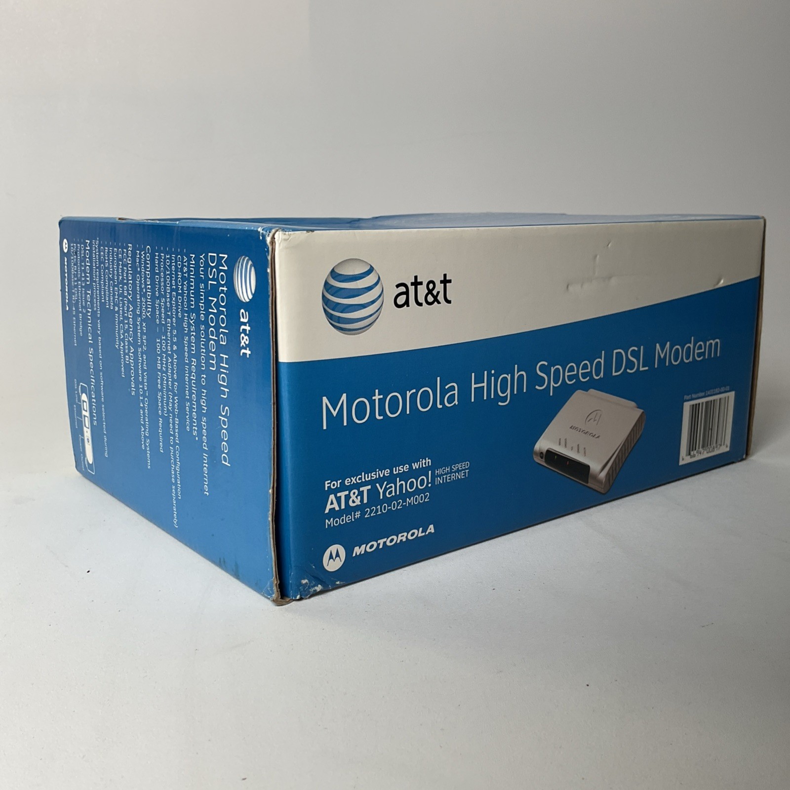 AT&T Motorola High Speed DSL Modem 2210–02-M002 – Open Box