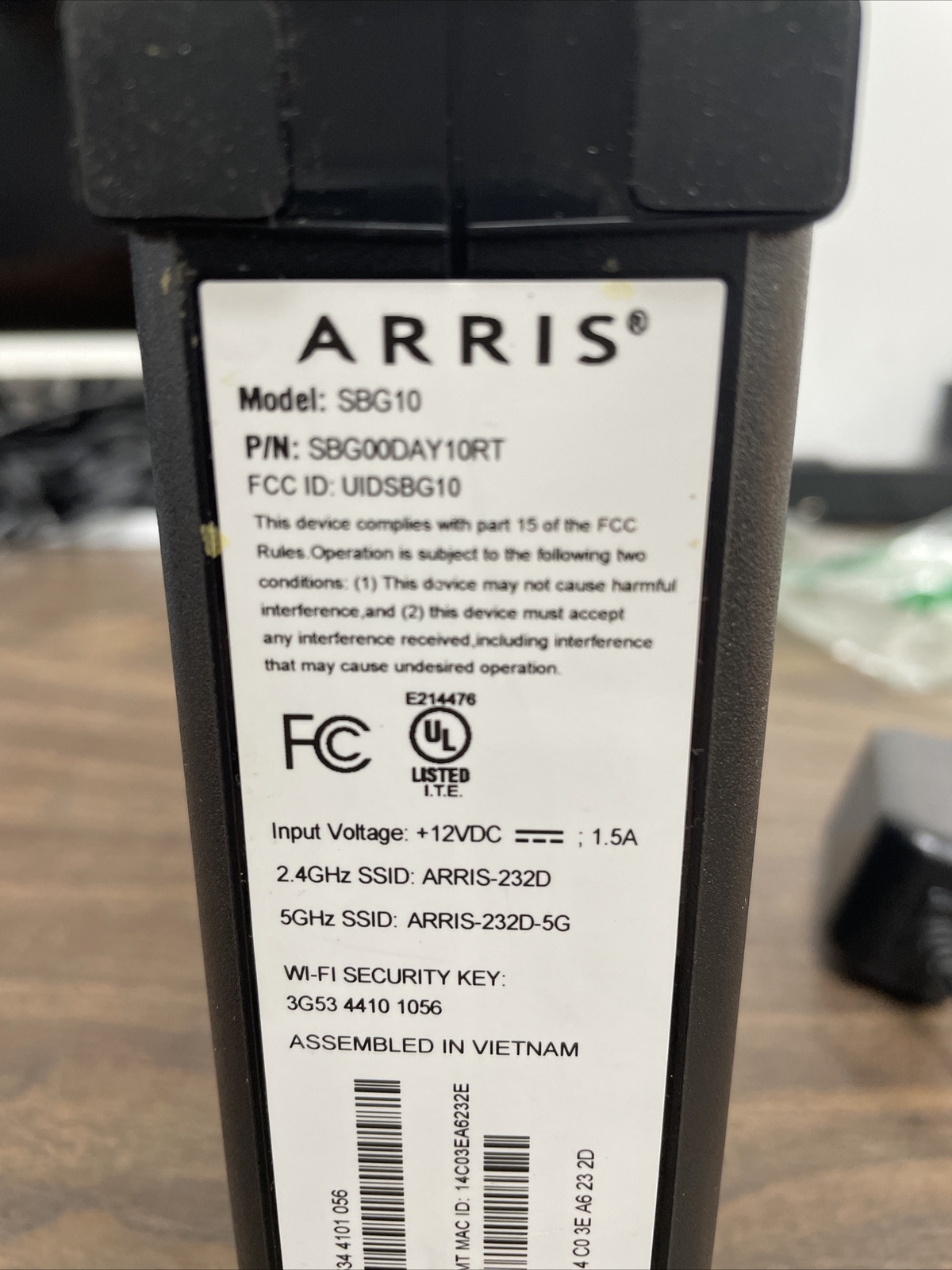 ARRIS SURFboard SBG10 DOCSIS3.0 16×4 Gigabit Cable Modem & Router AC1600Mbps OEM