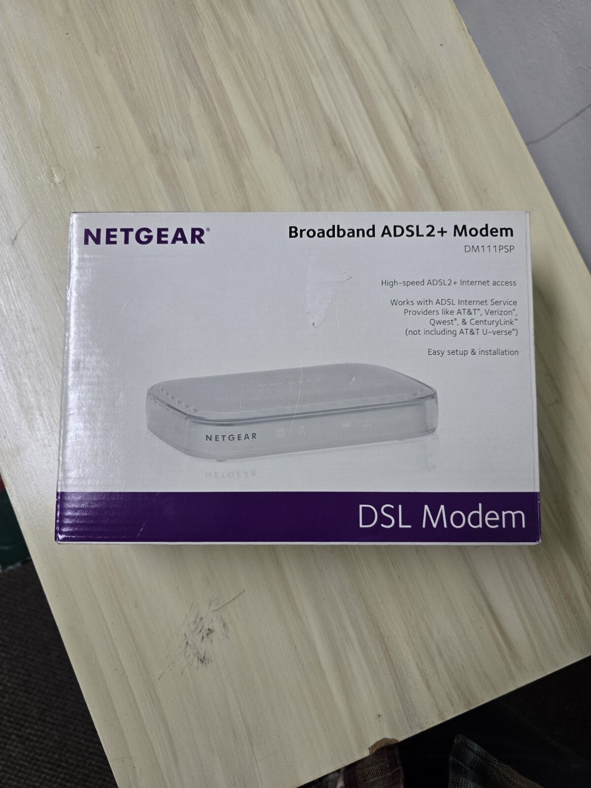 Netgear DSL Broadband , DM111PSP, ADSL2+ Modem All Cords And Installation Guide