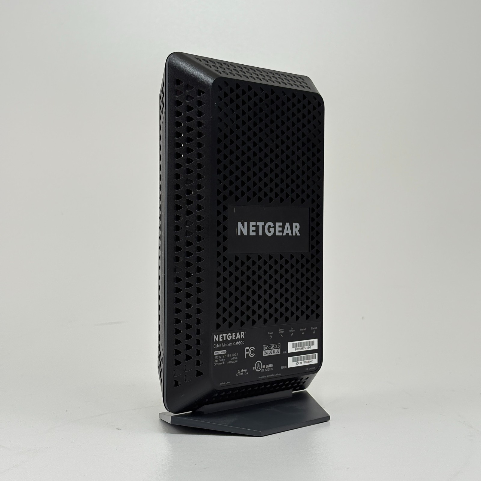 Netgear CM600 DOCSIS 3.0 Cable Modem, 960Mbps, 1 Gigabit Ethernet Port