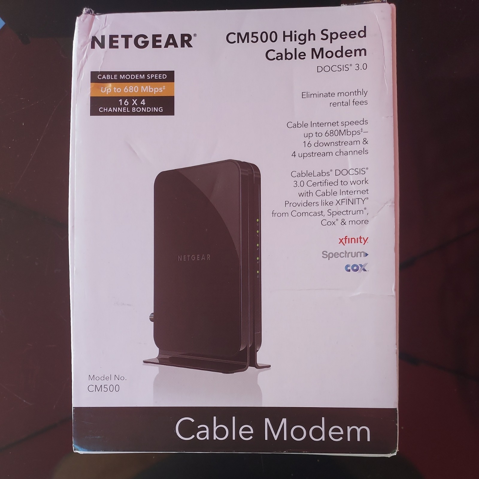 NETGEAR Cable Modem CM500 Compatible w/all Cable Providers Xfinity Spectrum Cox