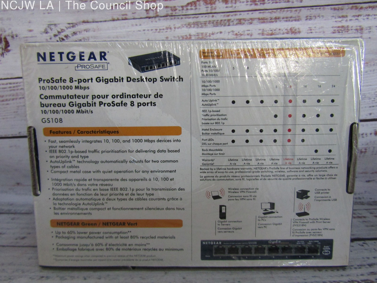 Netgear Prosafe 8 Port Gigabit Switch