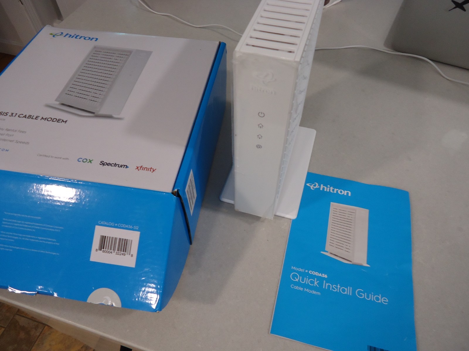 Hitron DOCSIS 3.1 Cable Modem 2.5 Gigabit Ethernet CODA56, stop rental fees
