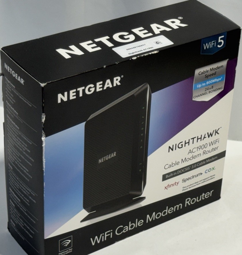Netgear Nighthawk AC1900 WiFi Cable Modem Router