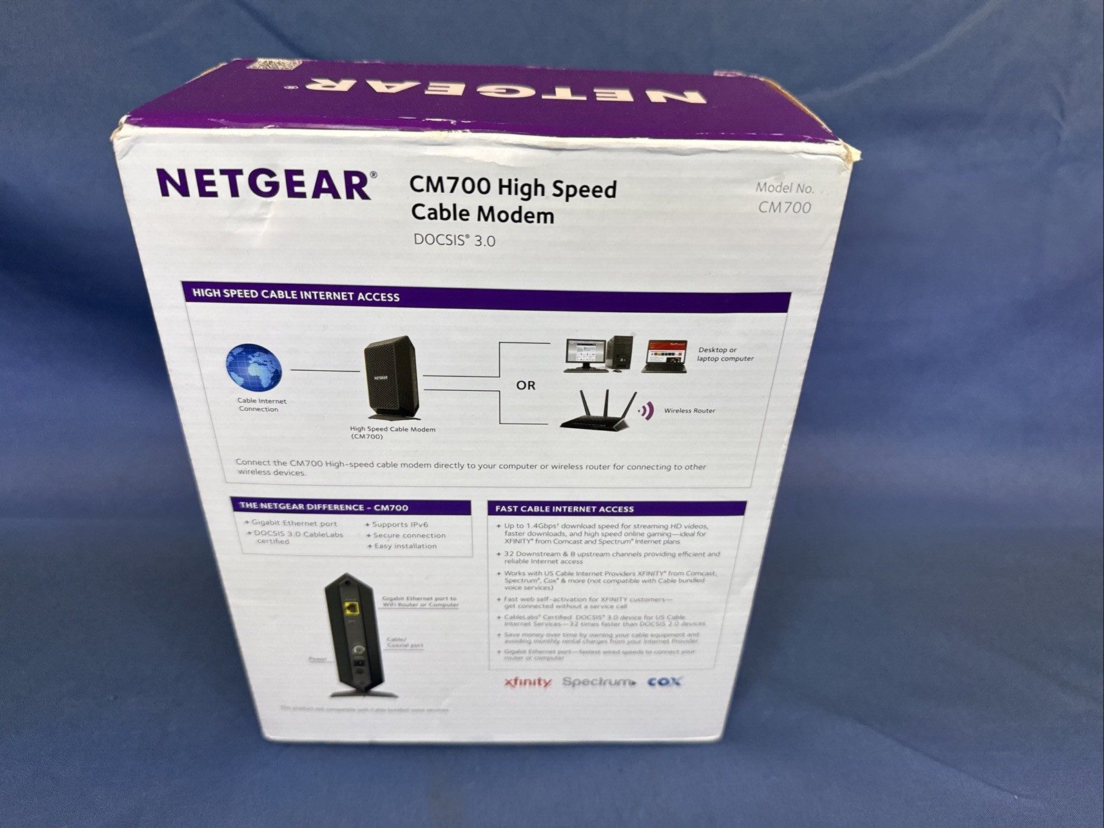 NETGEAR CM700-100NAR High Speed DOCSIS 3.0 Cable Modem