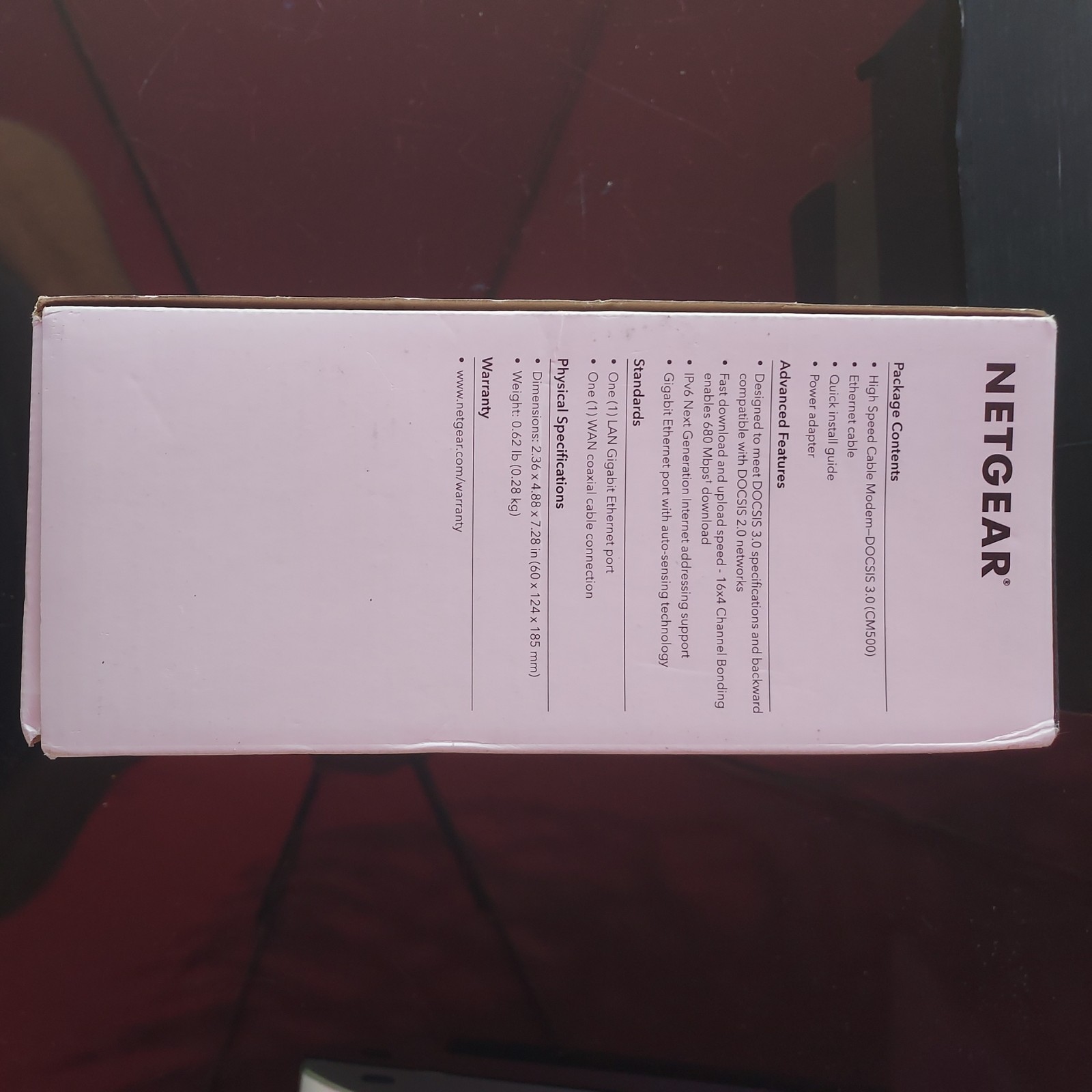 NETGEAR Cable Modem CM500 Compatible w/all Cable Providers Xfinity Spectrum Cox