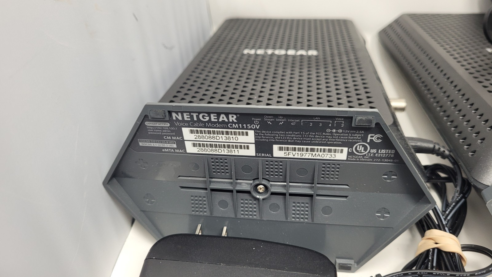 Lot Of 10 Netgear CM Modems + Power Cords