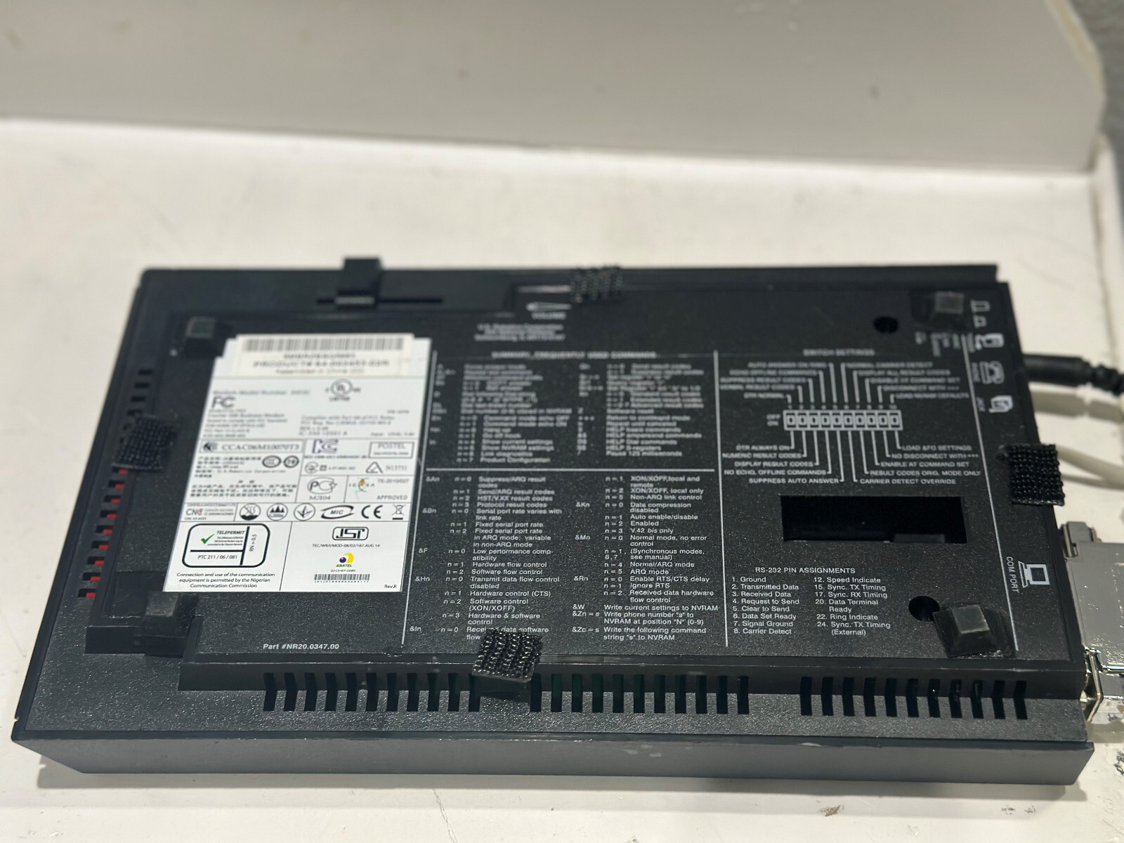 US Robotics 3453C Courier 56K Business Modem with Power Supply