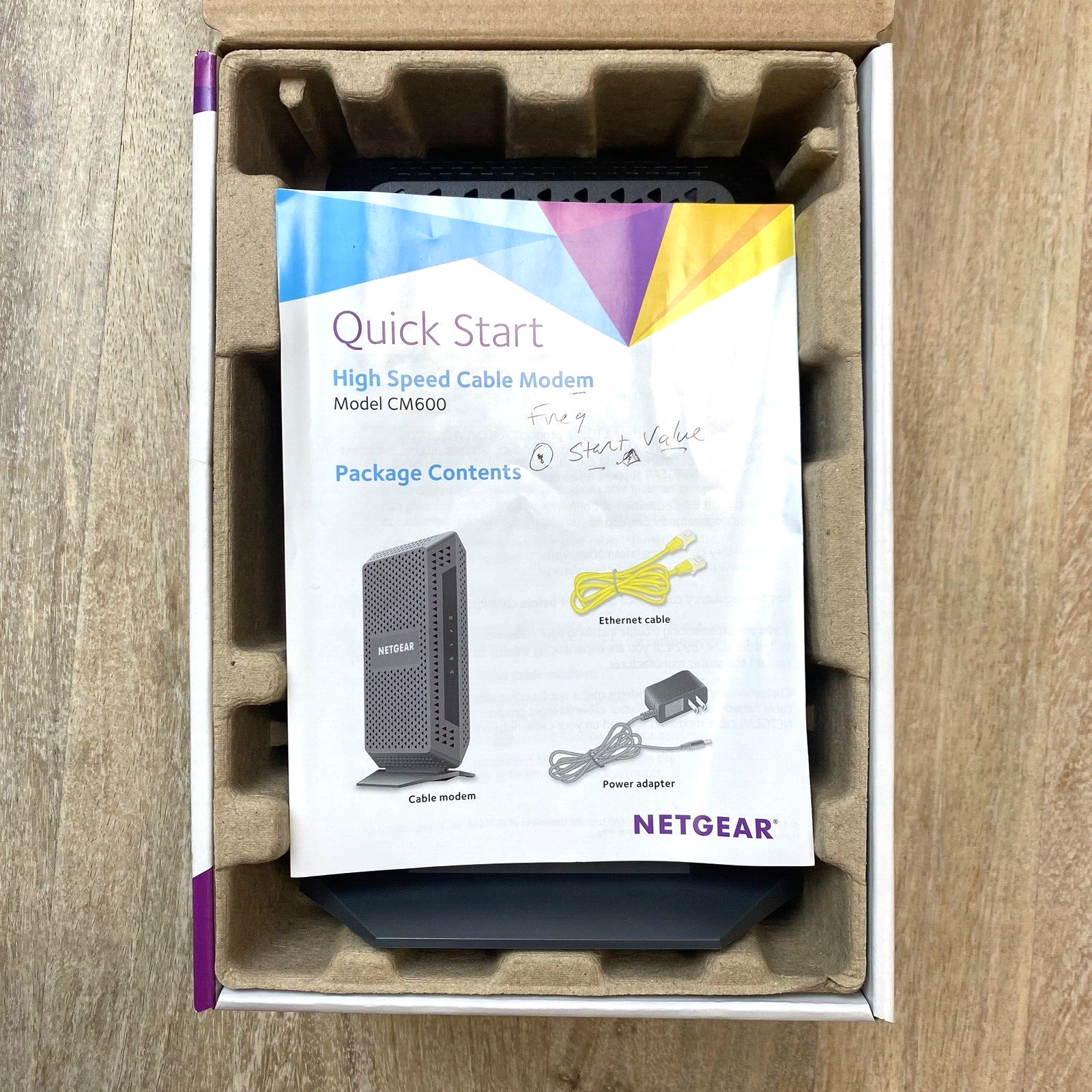NETGEAR Cable Modem CM600 DOCSIS 3.0 (960Mbps) – TESTED