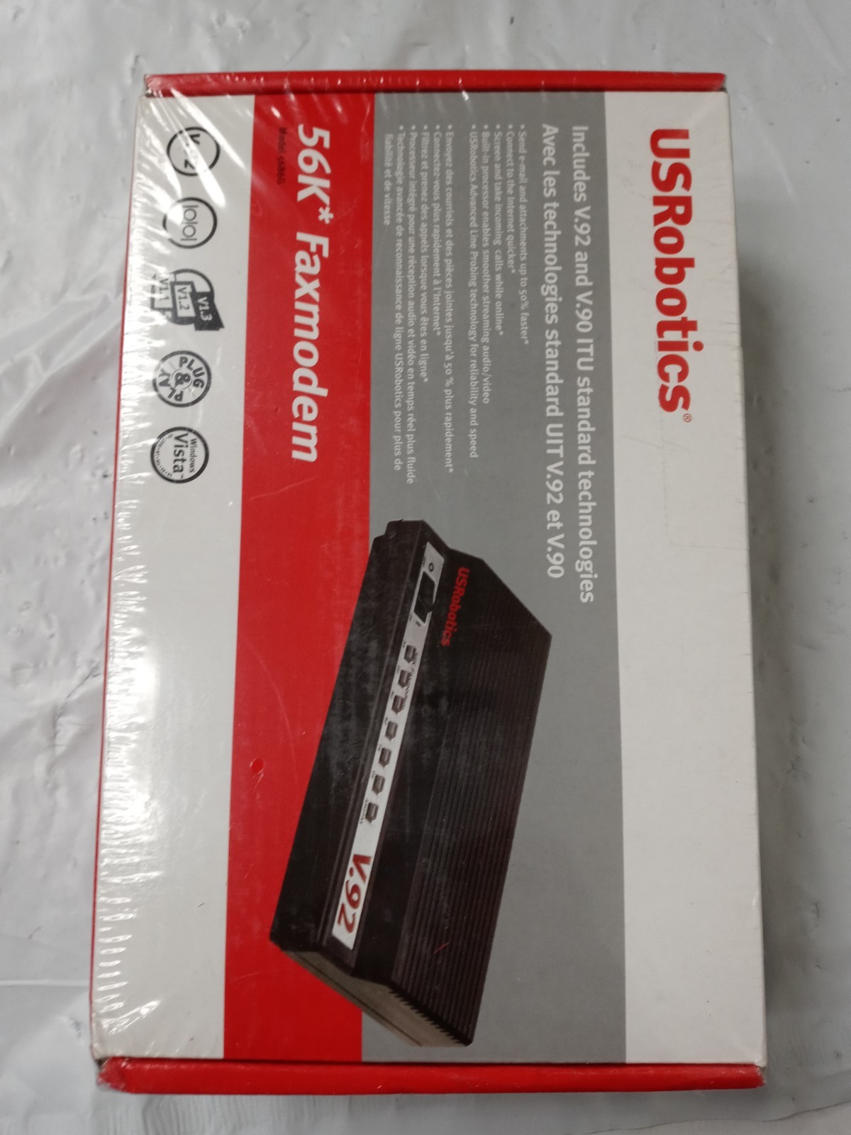 USRobotic 5686G V92 & V90 External Faxmodem USR5686G