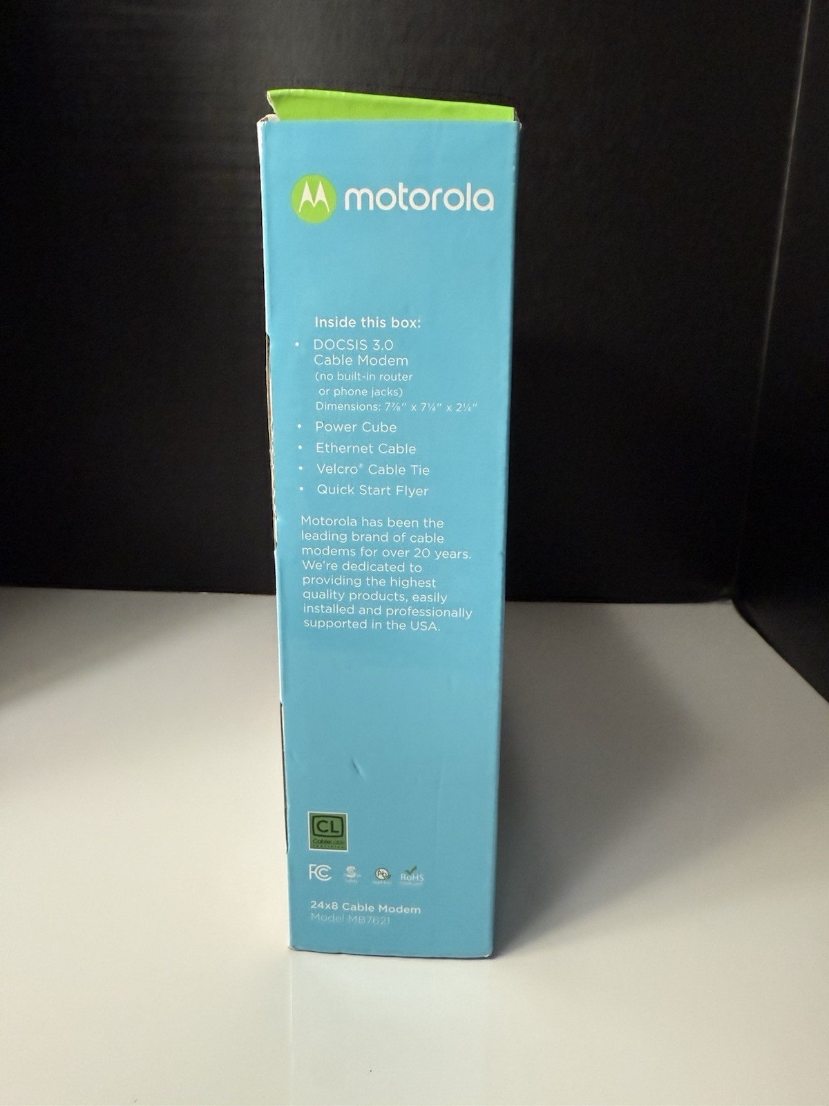 Motorola MB7621 Cable Modem Docsis 3.0 1000+ Mbps Xfinity Cox 24×8 Router