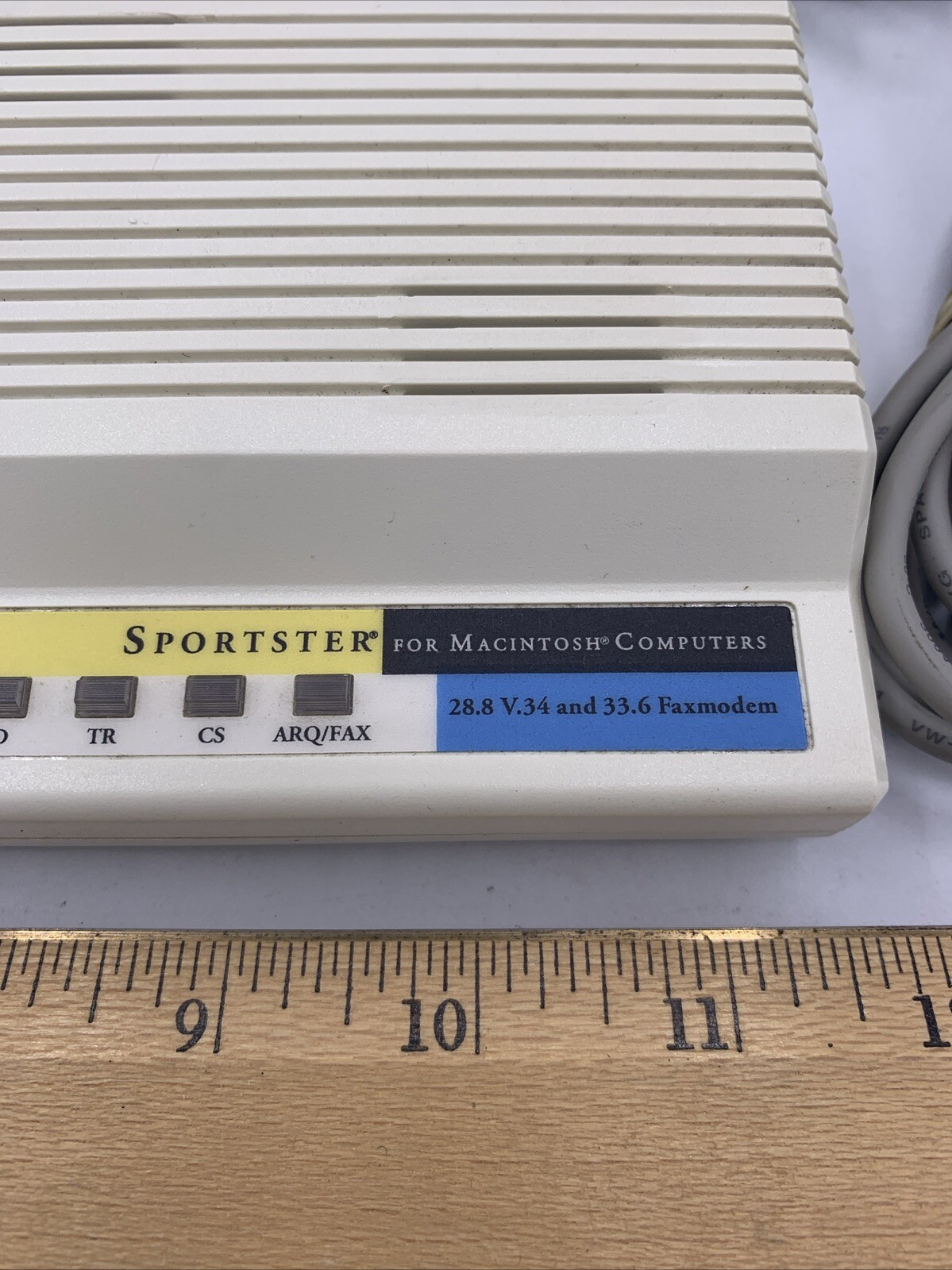 USR US Robotics Sportster Modem External Faxmodem 0459 w/Power Supply & Cable