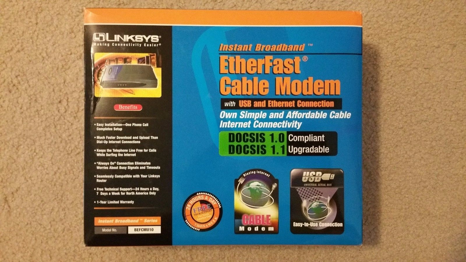 Linksys Cisco BEFCMU10 Cable Modem