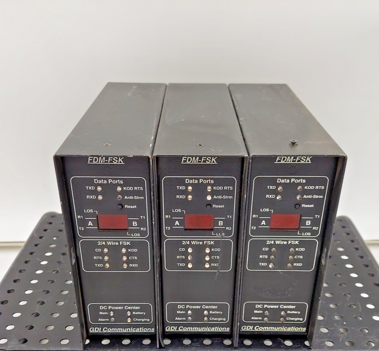 LOT OF 3 GDI Communications FDM-FSK Fiber Optic Modem