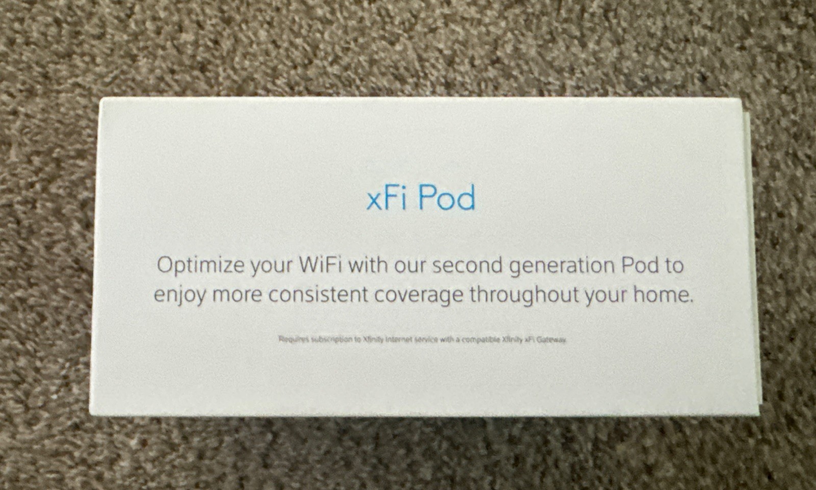 Xfinity X-Fi Pod 2nd Gen WiFi Extender (Model XE2-SG)