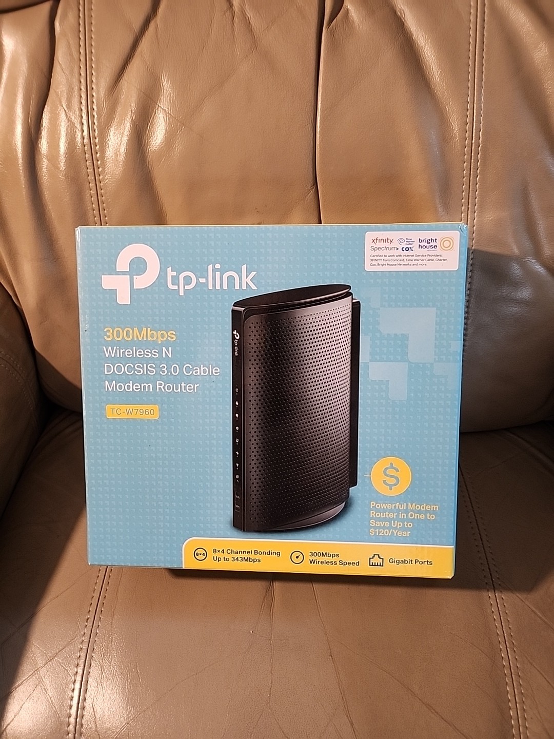 TP-Link TC-W7960 300Mbps Wireless Modem Router – Black