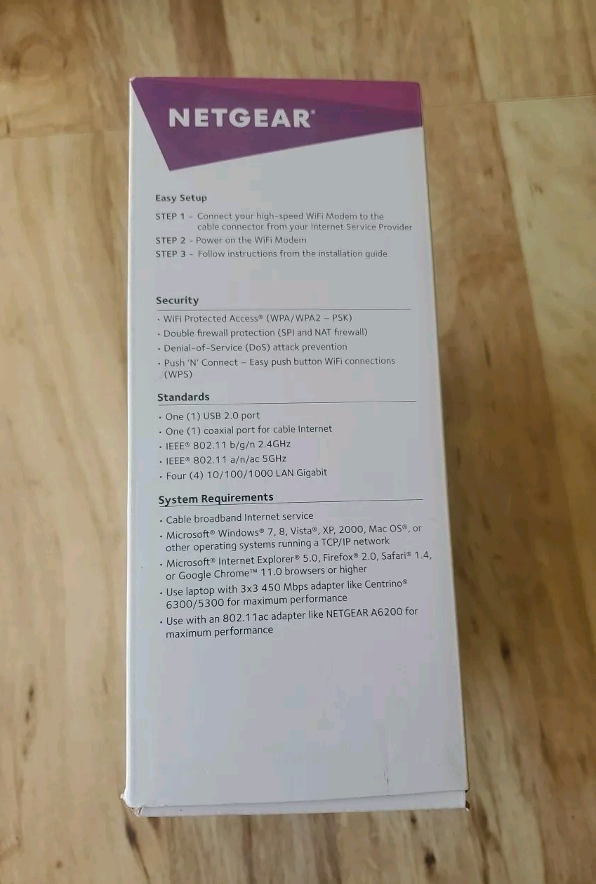 NETGEAR C6300BD-Cox DOCSIS 3.0 AC1900 Data Cable Gateway, Expanded Coverage and