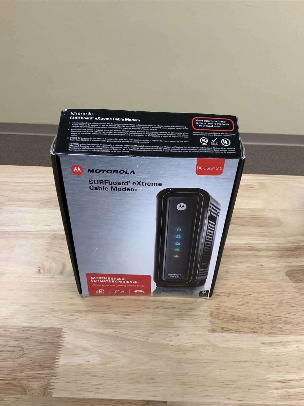 Motorola SURFboard eXtreme Cable Modem SB6121 DOCSIS 3.0 – See Photos