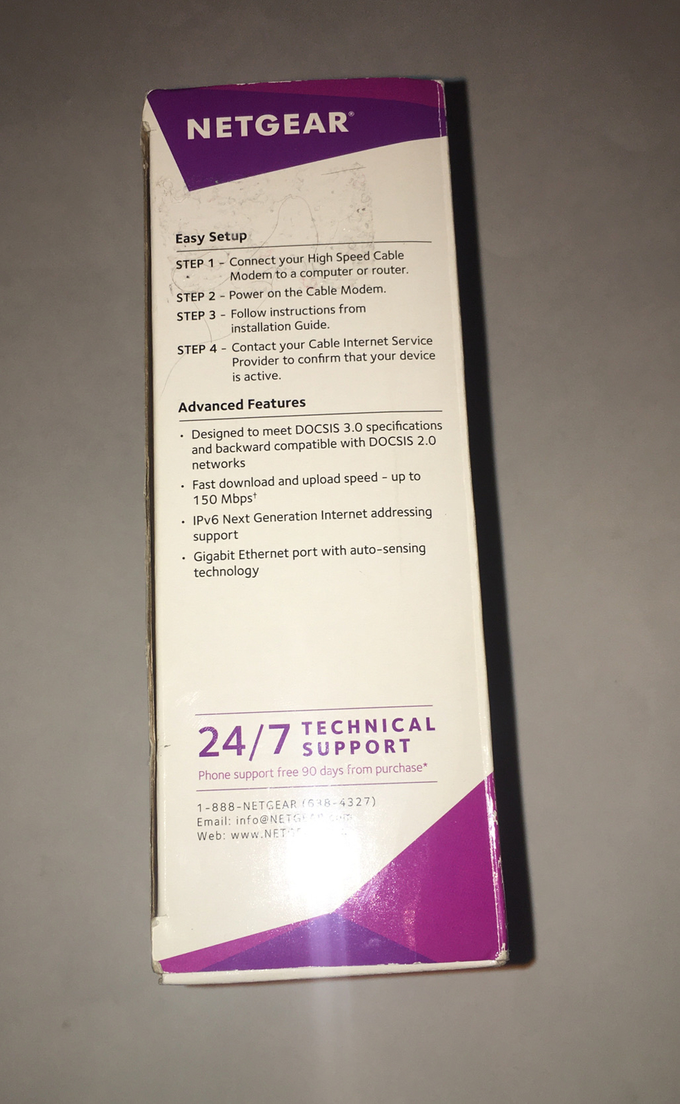NETGEAR high speed cable modem DOCSIS 3.0 CMD31T