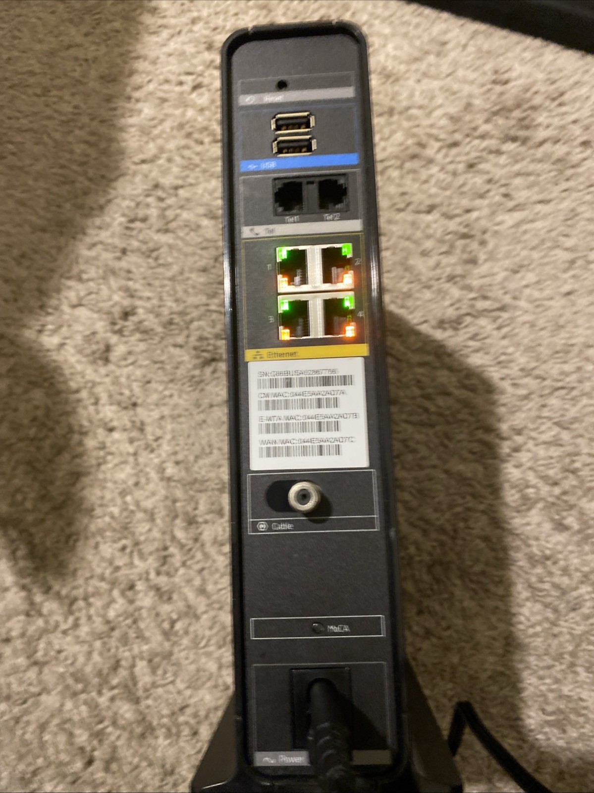 ARRIS TG1682G Wireless Modem Router – Black