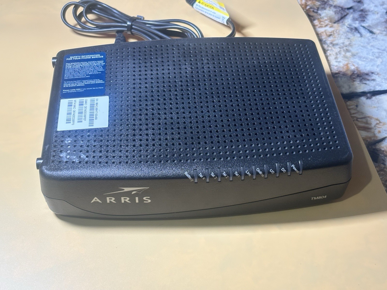 ARRIS Touchstone TM804G / CT DOCSIS 3.0 Internet & Telephone Telephony Modem