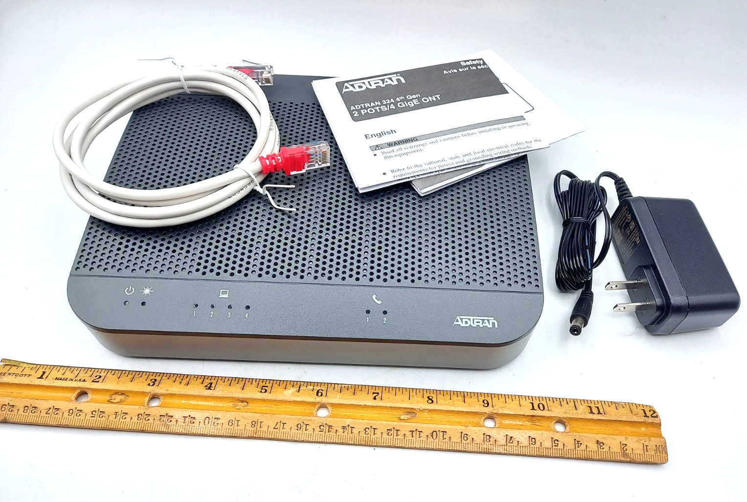 ADTRAN 324 4th Gen 2POTS 4GE ONT Fiber Network Terminal 1287835F1C *NEW*