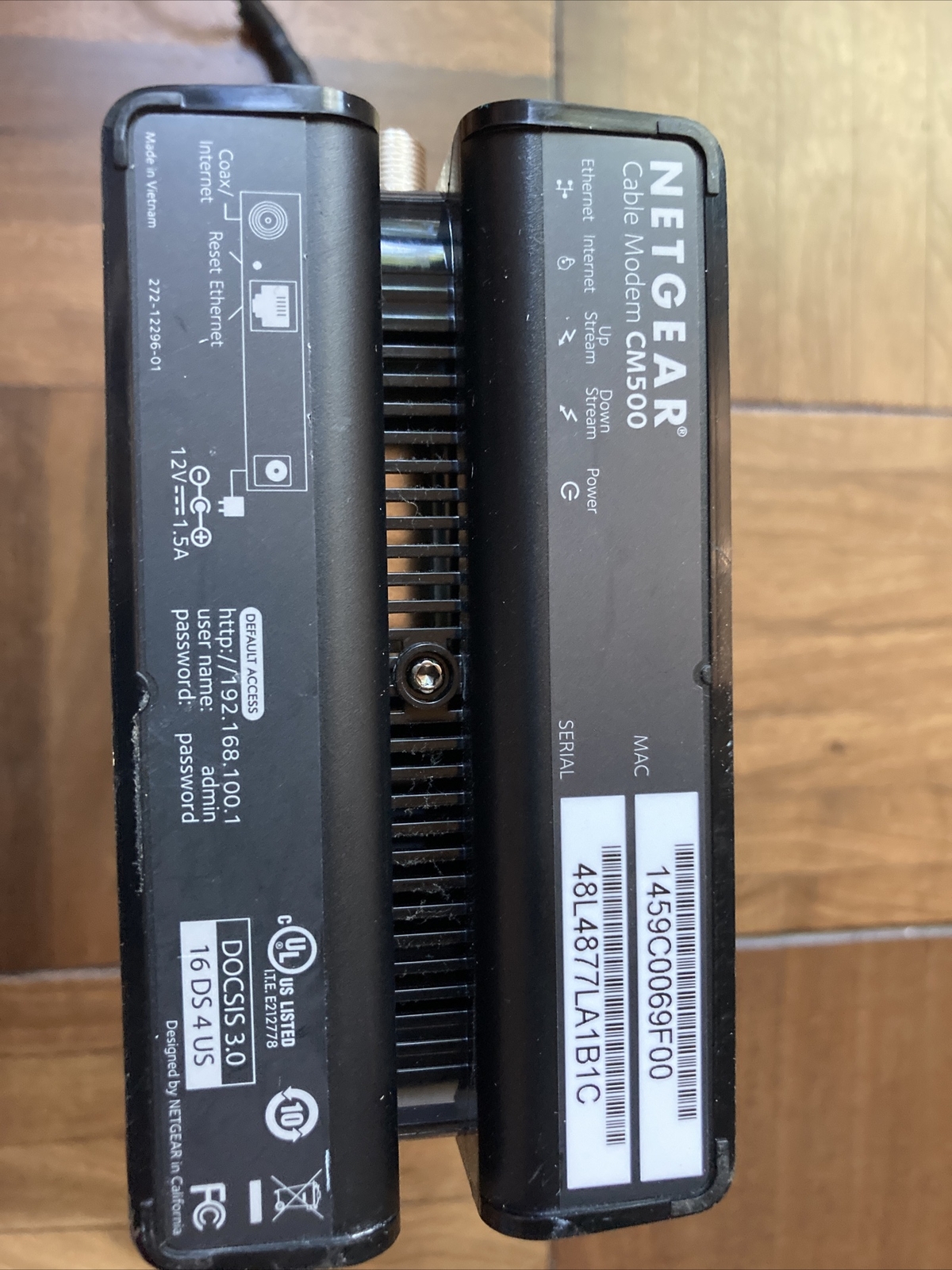 NETGEAR CM500V Cable Modem for Internet & Voice