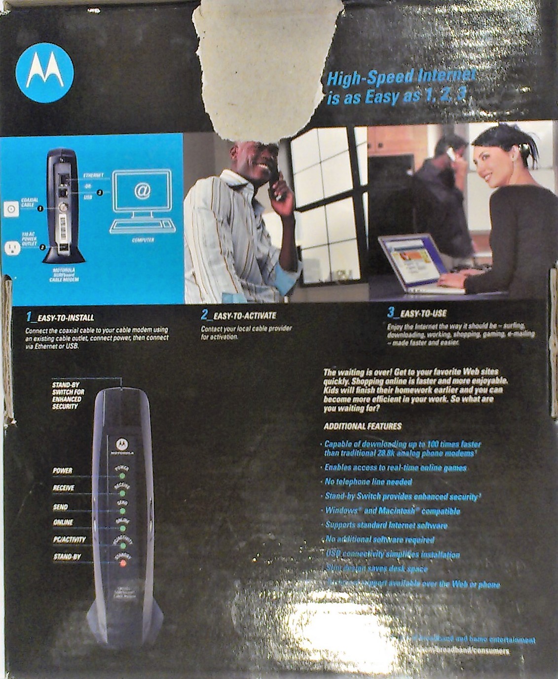 Motorola SURFboard SB5101 (SB515290-087-00) 38 Mbps Modem