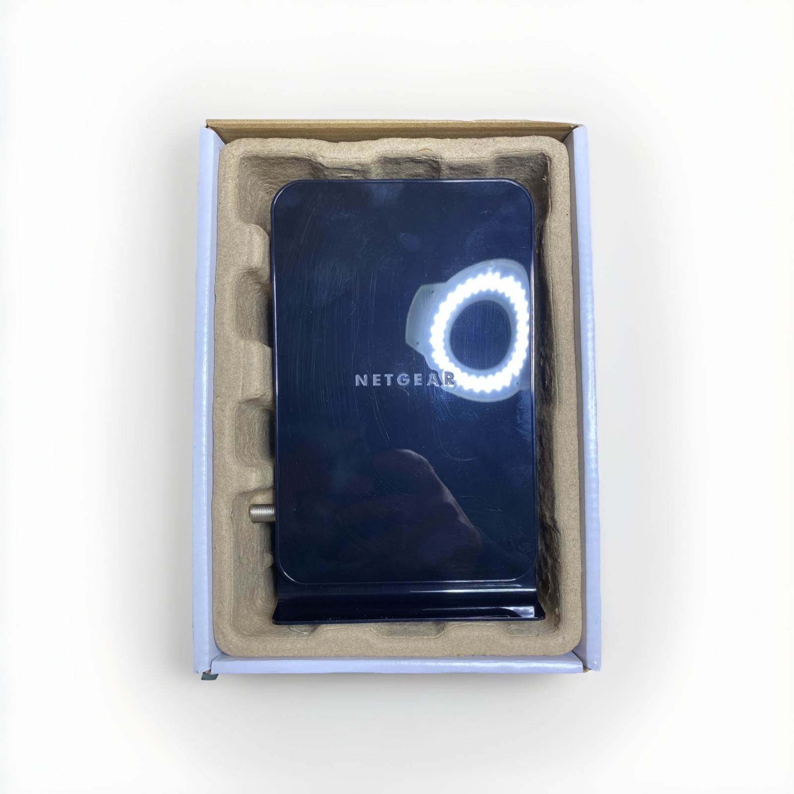 Netgear High Speed Cable Modem Model CM500 Used Open Box Small Portable Packable