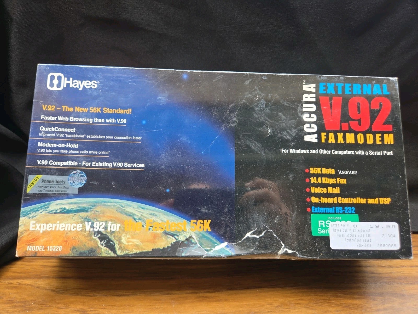 Hayes Accura V.92 External Faxmodem Model 15328
