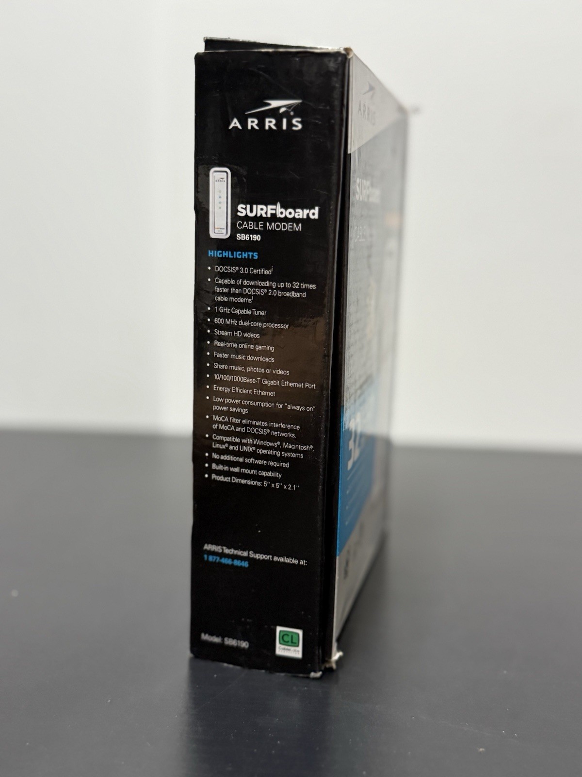 Arris SURFboard SB6190 DOCSIS 3.0 Cable Modem 32×8 w/ Box Tested Working