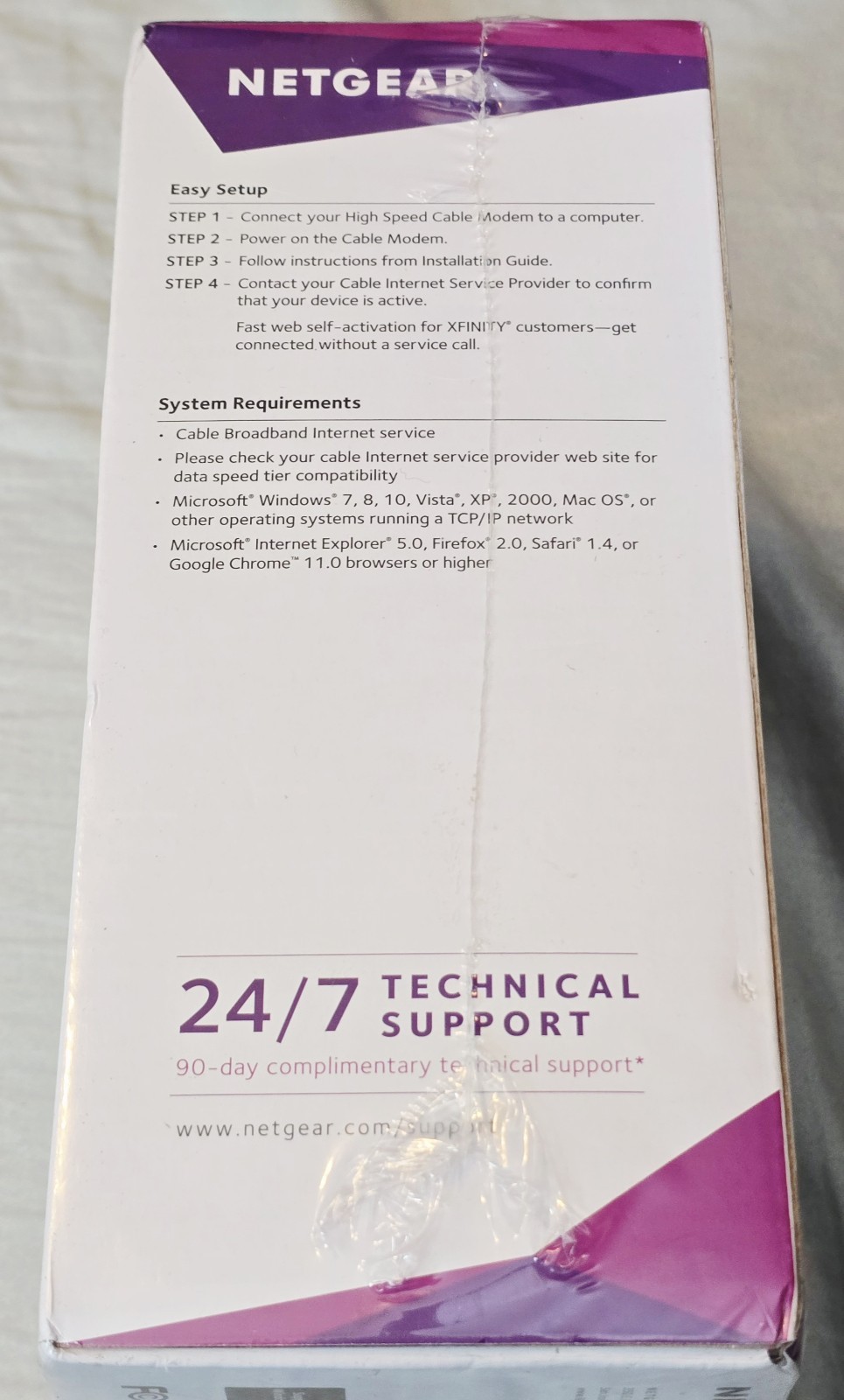 New NETGEAR CM500 Cable Modem for Internet & Voice Xfinity 680mbps