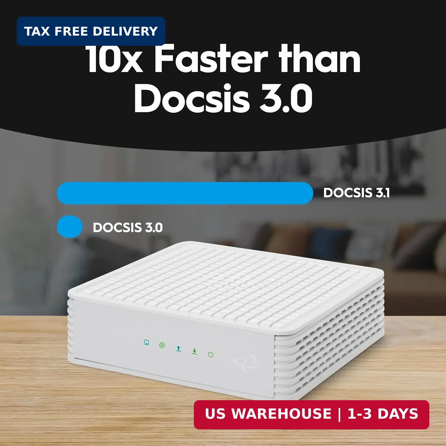Hitron CODA DOCSIS 3.1 – Cable Internet ONLY (NOT Compatible with Fiber/DSL) | U