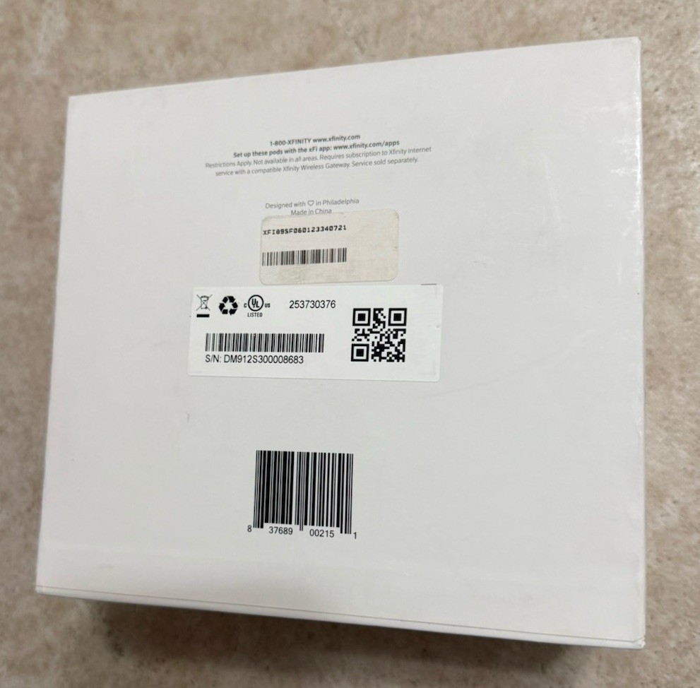 Open Box Xfinity XFI Pods Wifi Network Range Extender – White, Pack of 3 XE1-S