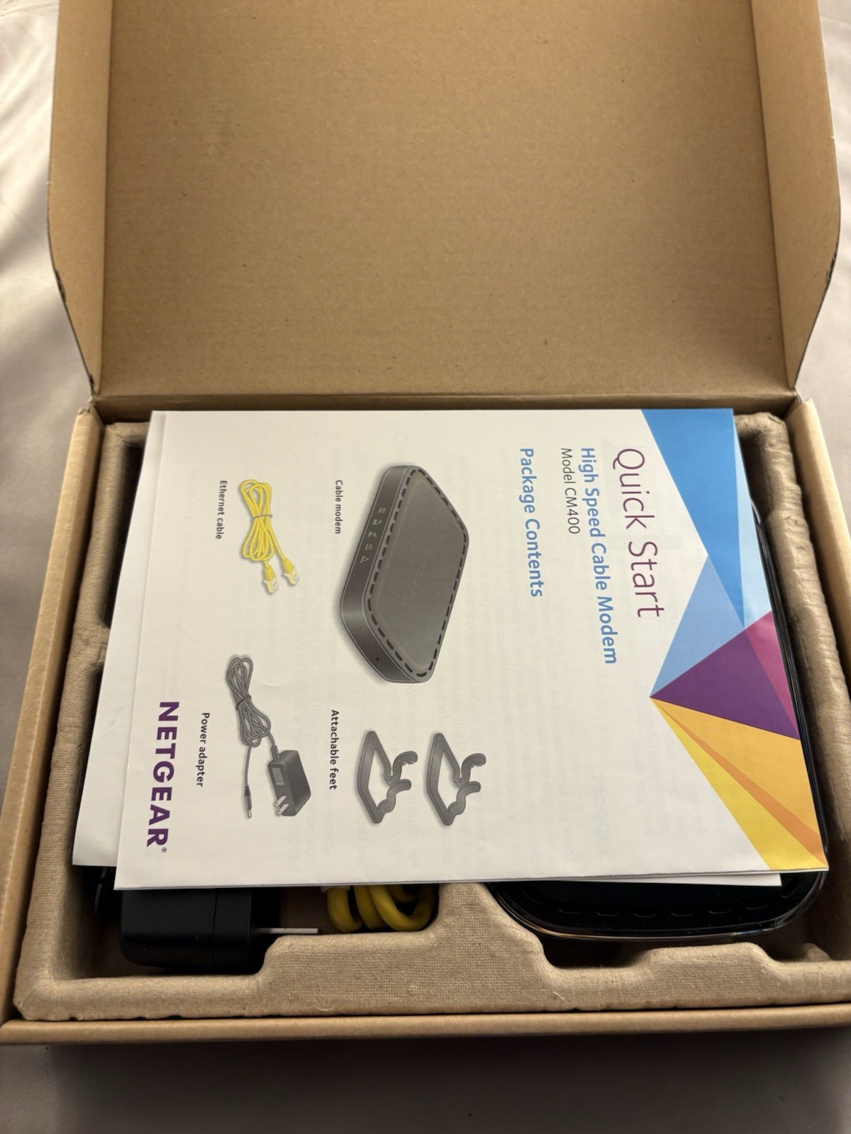 Netgear High Speed DOCSIS 3.0 Cable Modem CM400AZNA