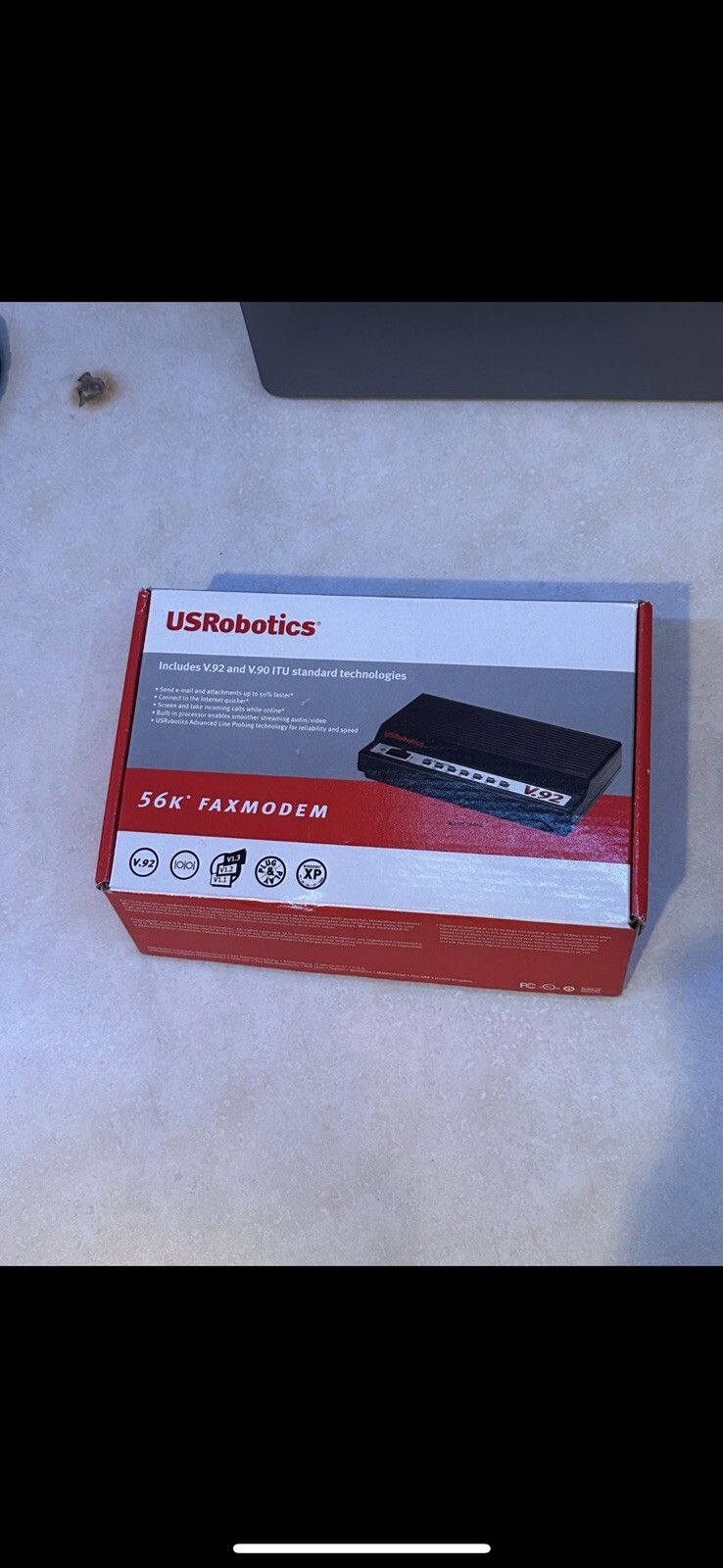 US Robotics 5686E 56K FAX Modem V.92 V.90 ITU Standard Technologies