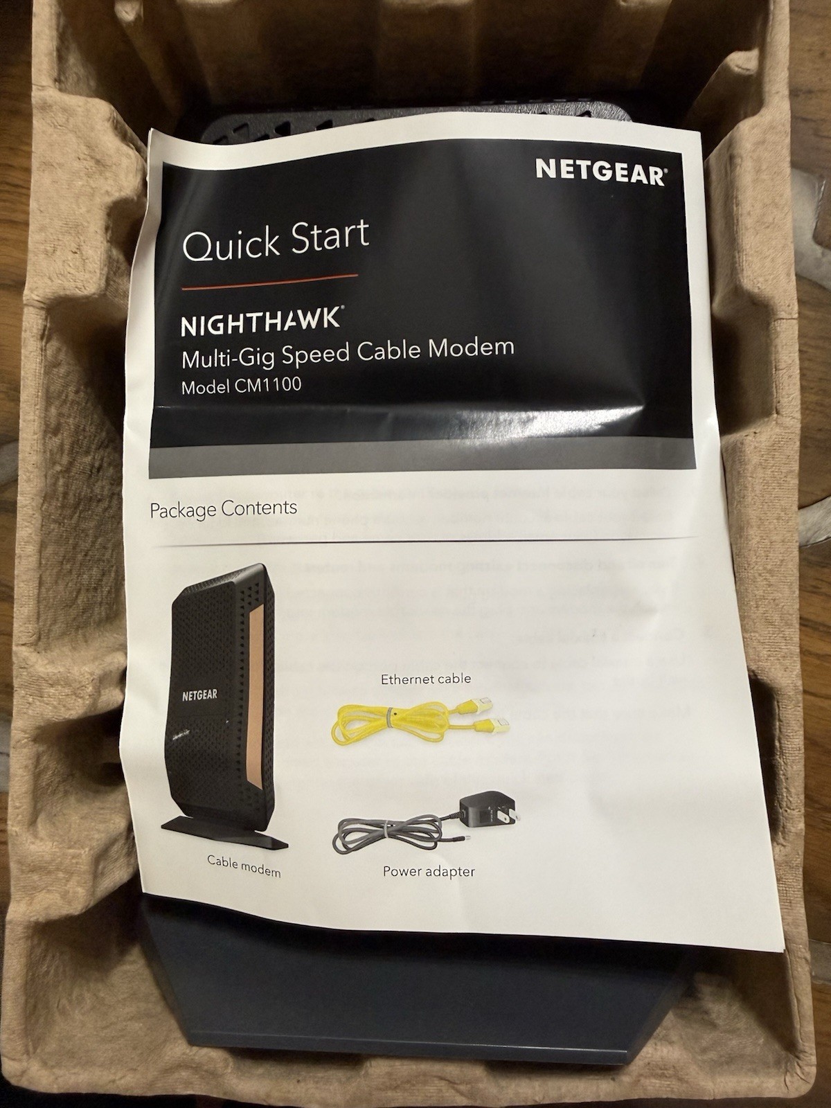 NETGEAR Nighthawk CM1100 DOCSIS 3.1 Multi-Gig Cable Modem Tested Working