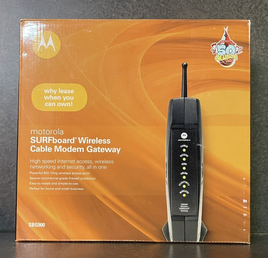 MOTOROLA SB1520 SURFBOARD WIRELESS CABLE MODEM WITH ADAPTER