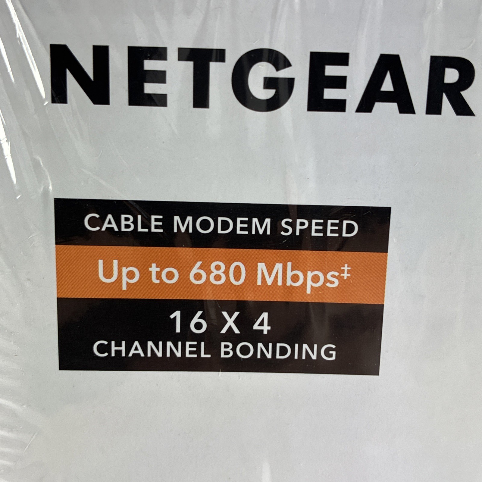 Netgear CM500 High Speed Cable Modem DOCSIS 3.0 680 mbps 16×4 Channel Bonding