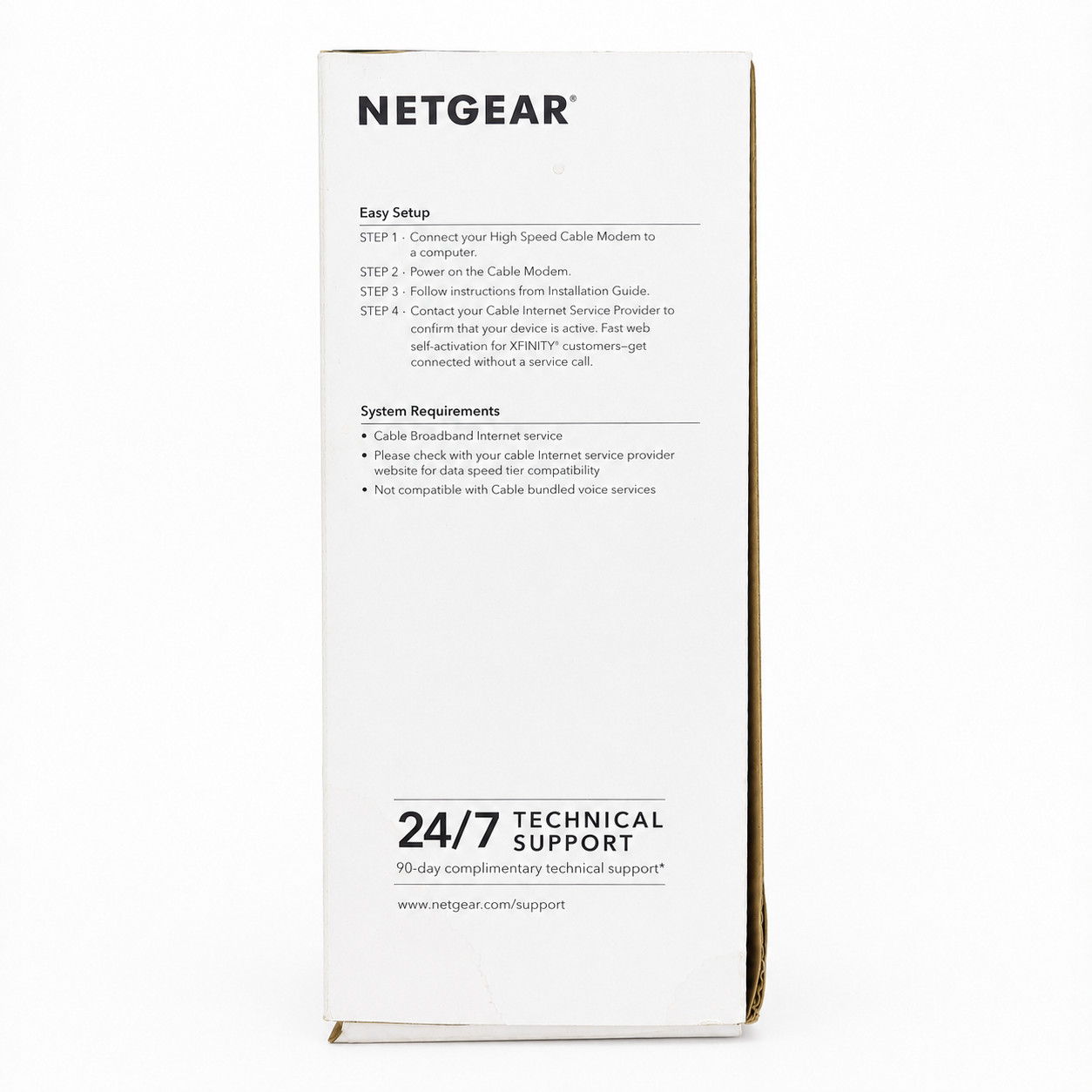NETGEAR CM500 Cable Modem DOCSIS 3.0 680Mbps Xfinity Spectrum Cox Mediacom